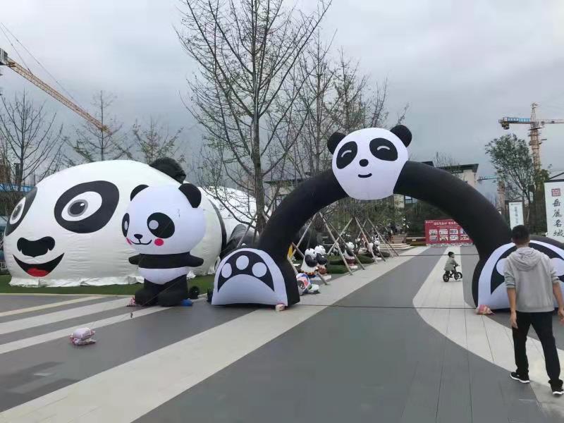 曲周大熊猫广告气模